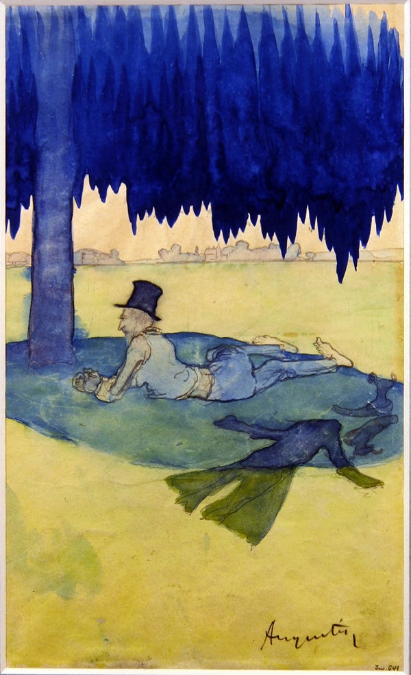 Луи Анкетен - Человек, укрывающийся под деревом 1887