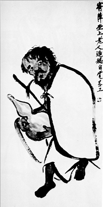 Ци Байши - Ли Те-гуай. Путник с тыквой 1930