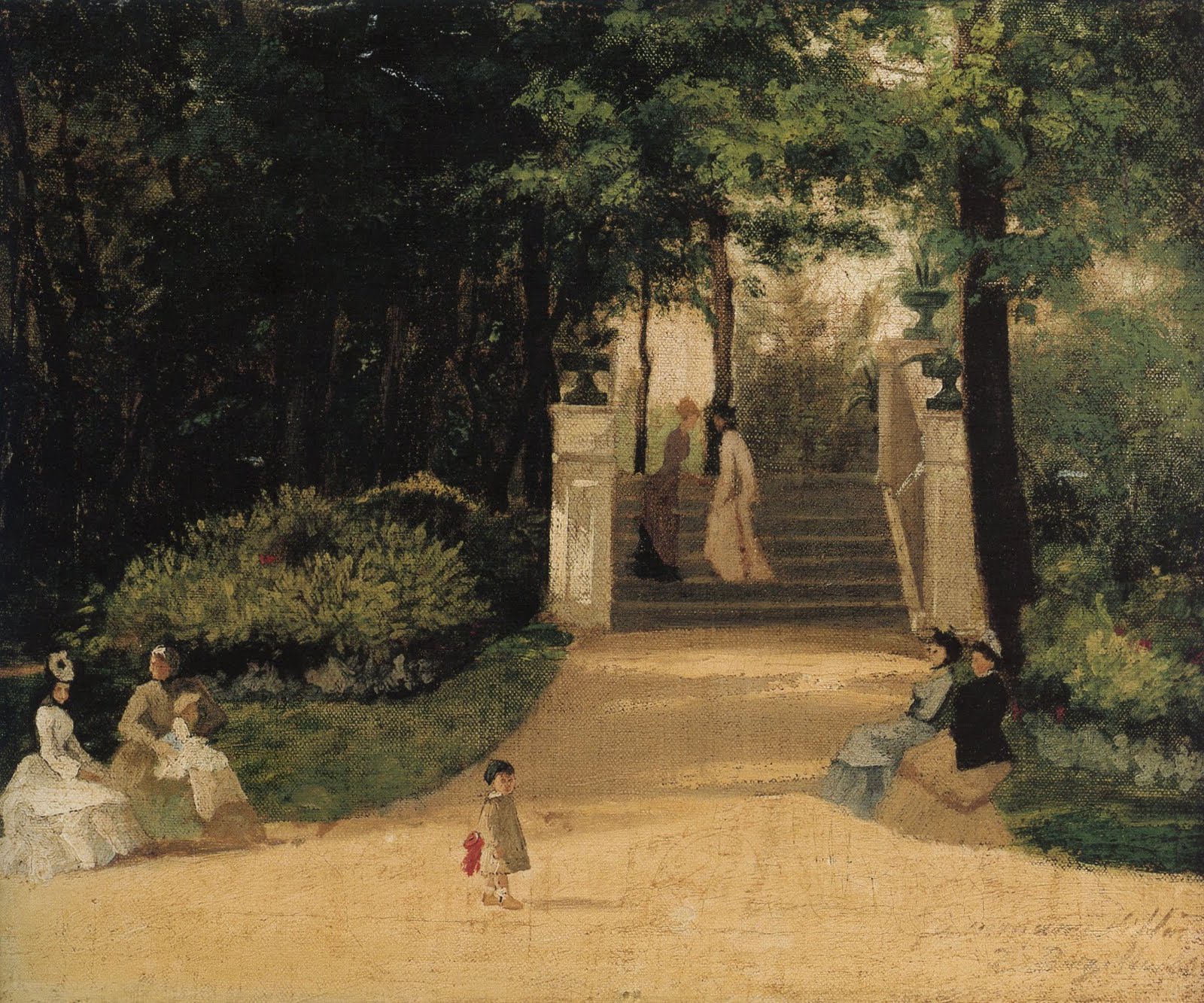Фредерик Базиль - В саду 1864