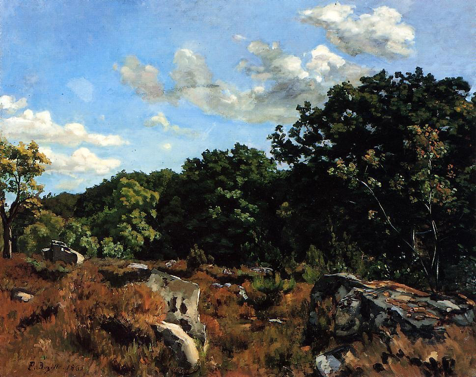 Фредерик Базиль - Пейзаж в Шайи 1865