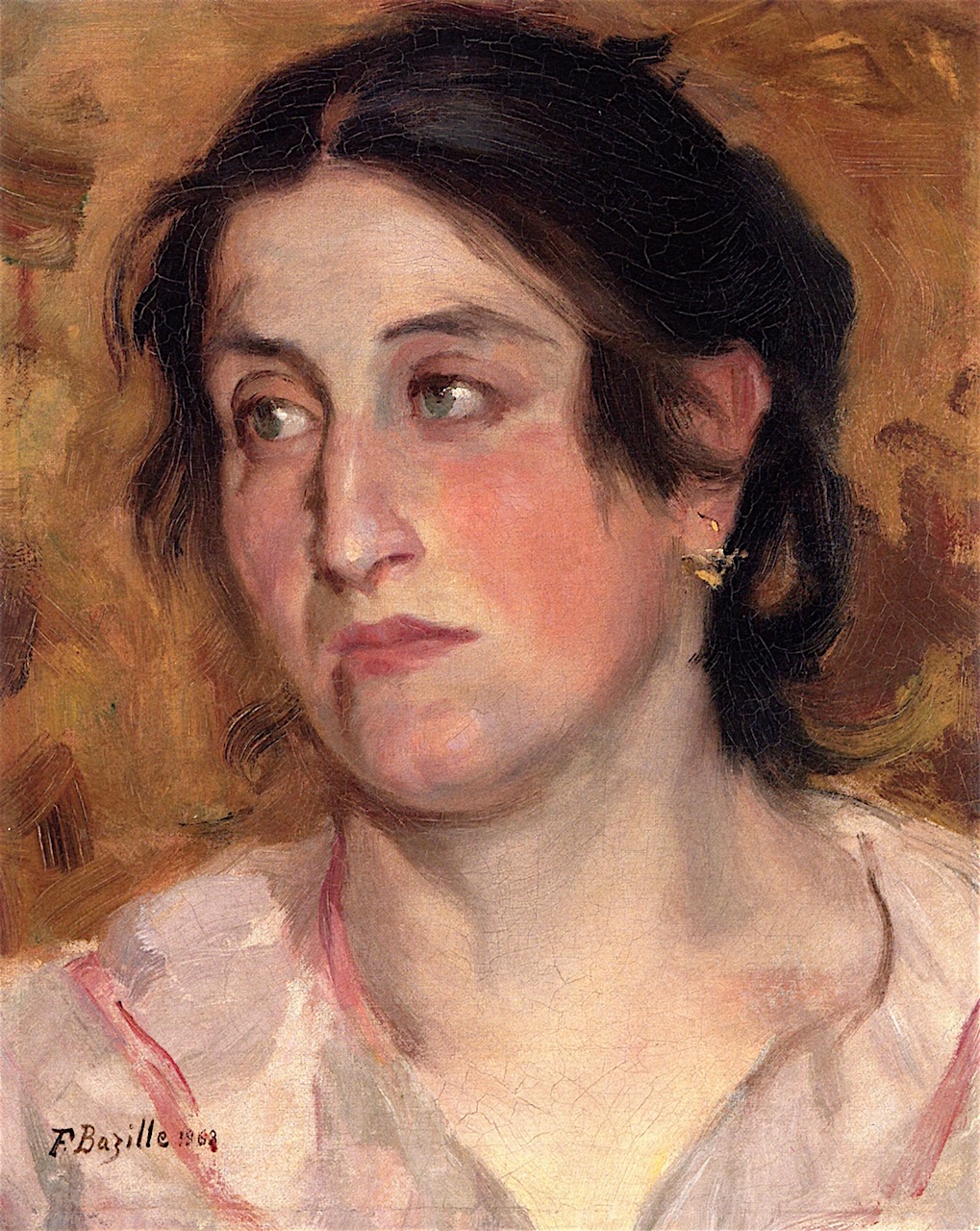 Фредерик Базиль - Портрет женщины 1868