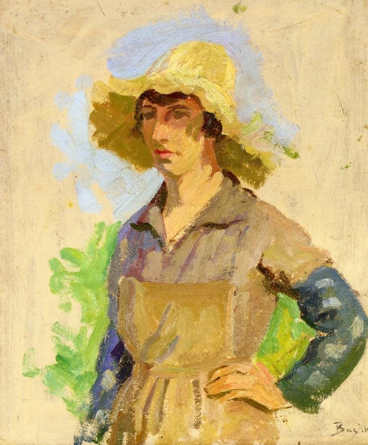 Фредерик Базиль - Сборщик винограда в соломенной шляпе 1870