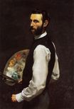 Frederic Bazille most famous paintings. Self-Portrait 1866