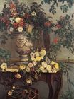 Фредерик Базиль - Ваза с цветами на консоли 1868