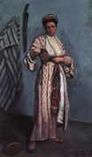 Фредерик Базиль - Женщина в мавританском костюме 1869