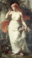 Фредерик Базиль - Молодая женщина в саду 1869