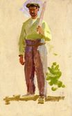 Фредерик Базиль - Сборщик винограда 1870