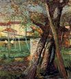Умберто Боччони - Пригород с деревьями 1908