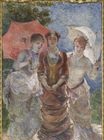 Marie Bracquemond - Three Ladies with Umbrellas. The Three Graces of 1880