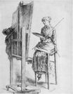 Мари Бракемон - Автопортрет 1880