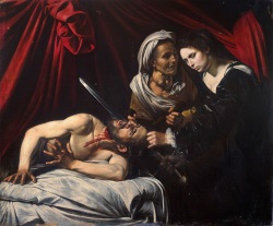 Караваджо - Юдифь, убивающая Олоферна 1607