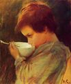 Мэри Кассат - Ребенок пьет молоко 1868