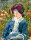 Кассат Мэри - Сьюзен сидит в саду 1882-1883