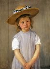 Кассат Мэри - Девочка в соломенной шляпе 1886