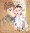 Кассат Мэри - Малыш Билл в шапочке и сорочке 1889-1890