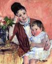 Г-жа Х. де Флери и ее ребенок 1890-1891