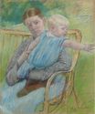 Мэри Кассат - Матильда, держащая ребенка в руках 1890