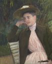 Мэри Кассат - Портрет молодой девушки. Селеста с коричневой шляпой 1892