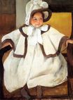 Мэри Кассат - Эллен Мари Кассат в белом пальто 1896