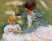 Мэри Кассат - Мать играет с ребенком 1899