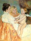 Мама, Сара и малыш (counterproof) 1901