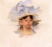 Мэри Кассат - Эскиз для 'Эллен М.Кассат в синей шляпе' 1905