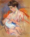 Мама Жанна кормит ребенка 1907-1908