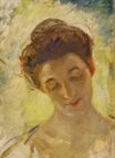 Этюд головы матери Жанны, взгляд вниз 1907-1908