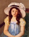 Мэри Кассат - Франсуаза в большой белой шляпе 1908