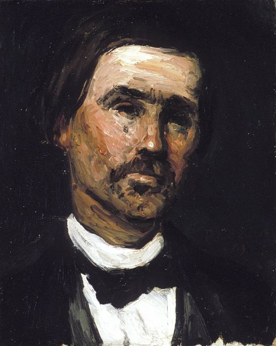 Поль Сезанн - Голова мужчины 1865