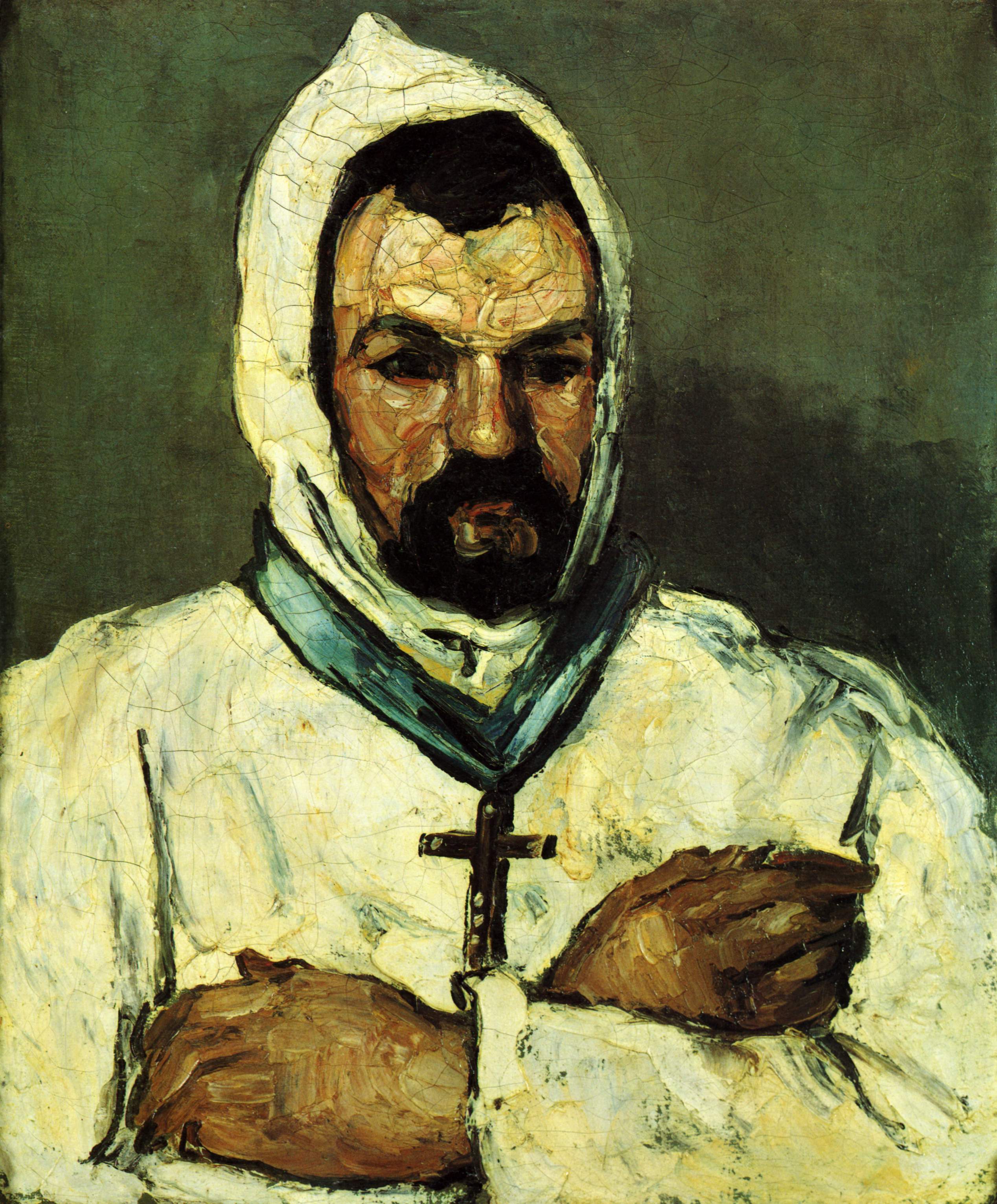 Поль Сезанн - Портрет дяди Доминика в образе монаха 1866