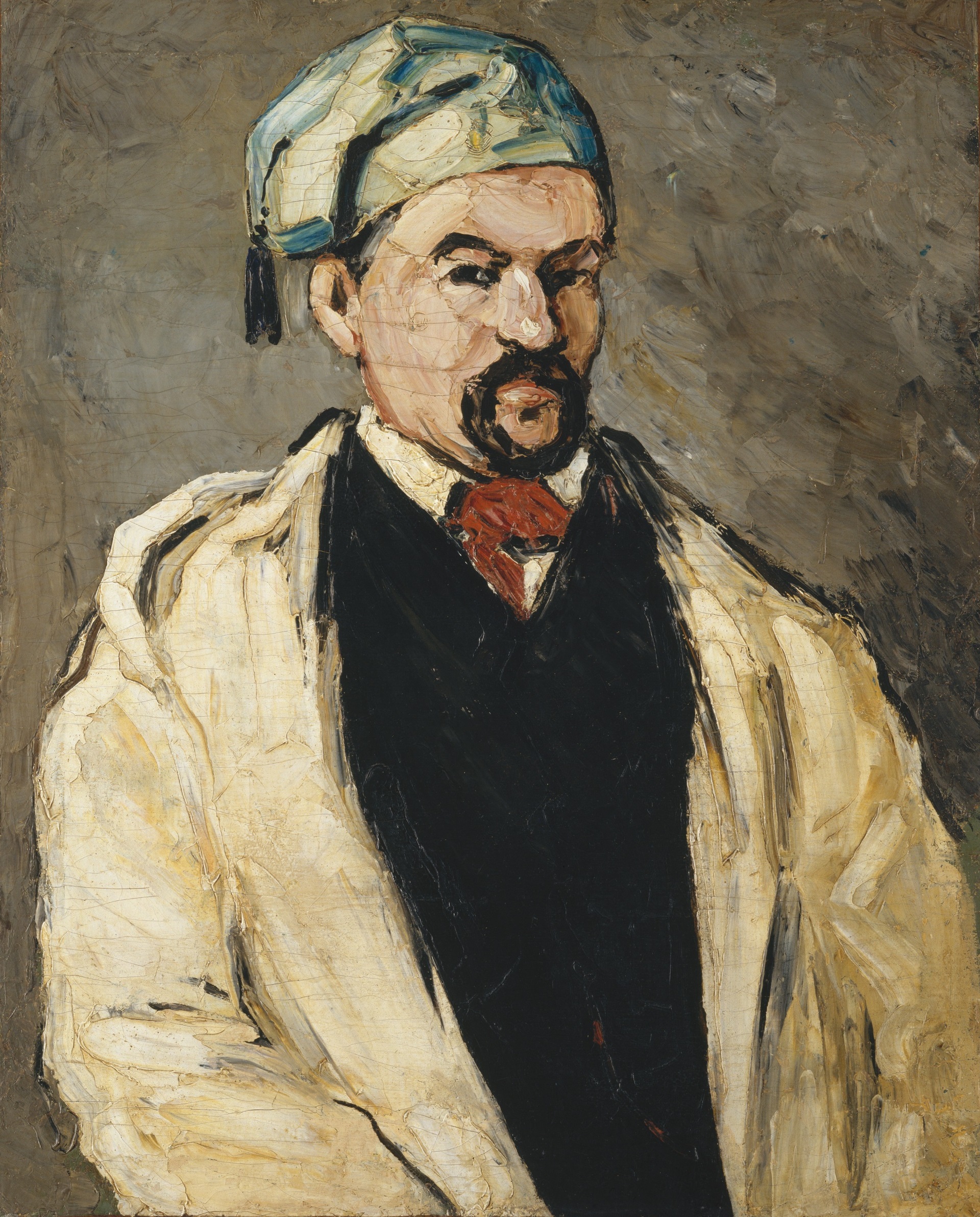 Поль Сезанн - Портрет мужчины в голубой кепке. Дядя Доминик 1866