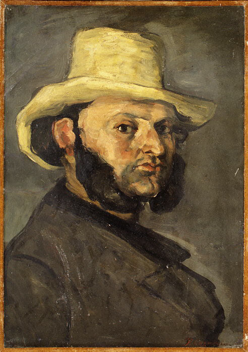 Поль Сезанн - Гюстав Бойер в соломенной шляпе 1870