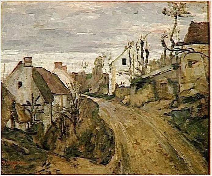 Поль Сезанн - Деревенская дорога, между Овер 1872