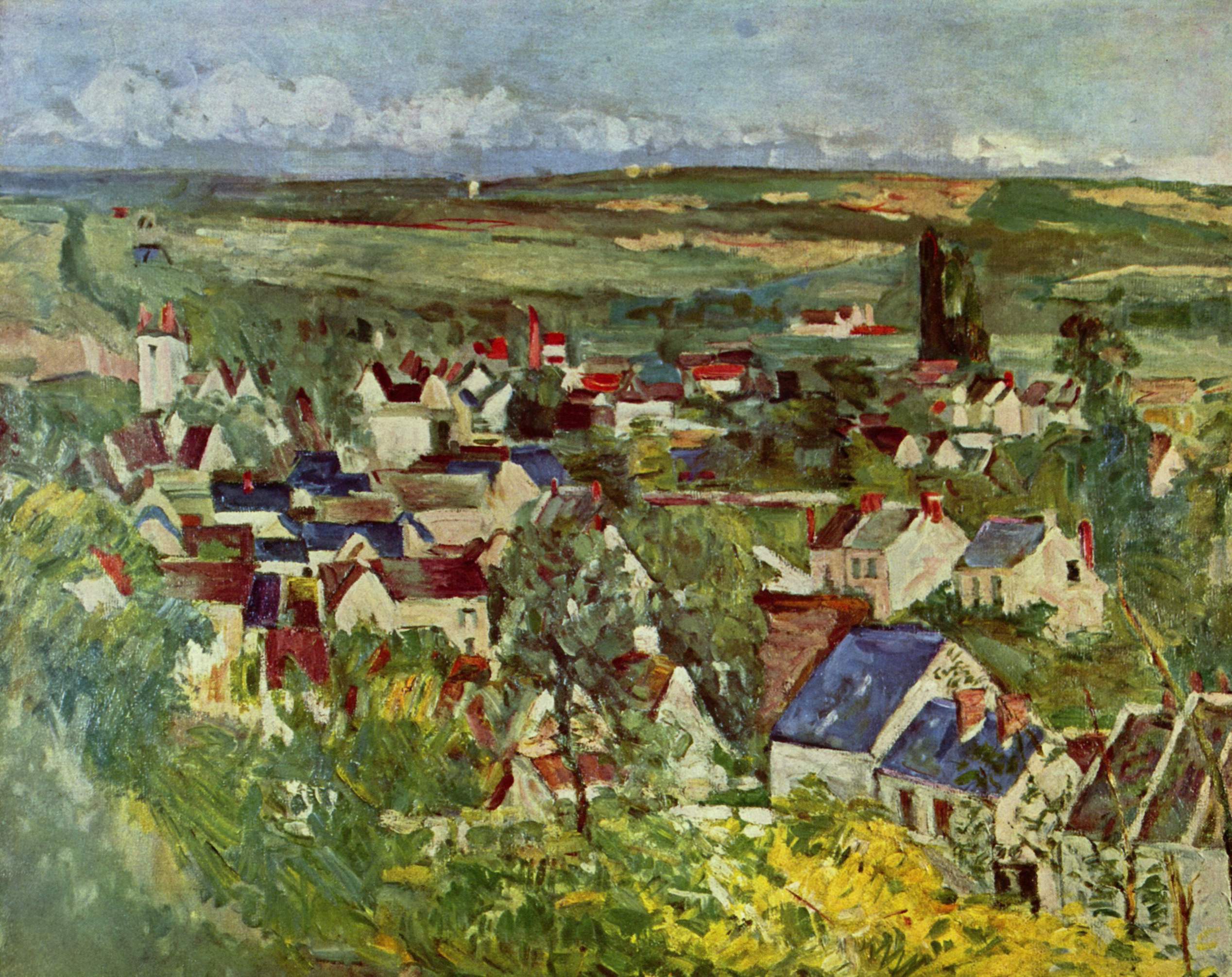 Поль Сезанн - Вид на Овер 1873
