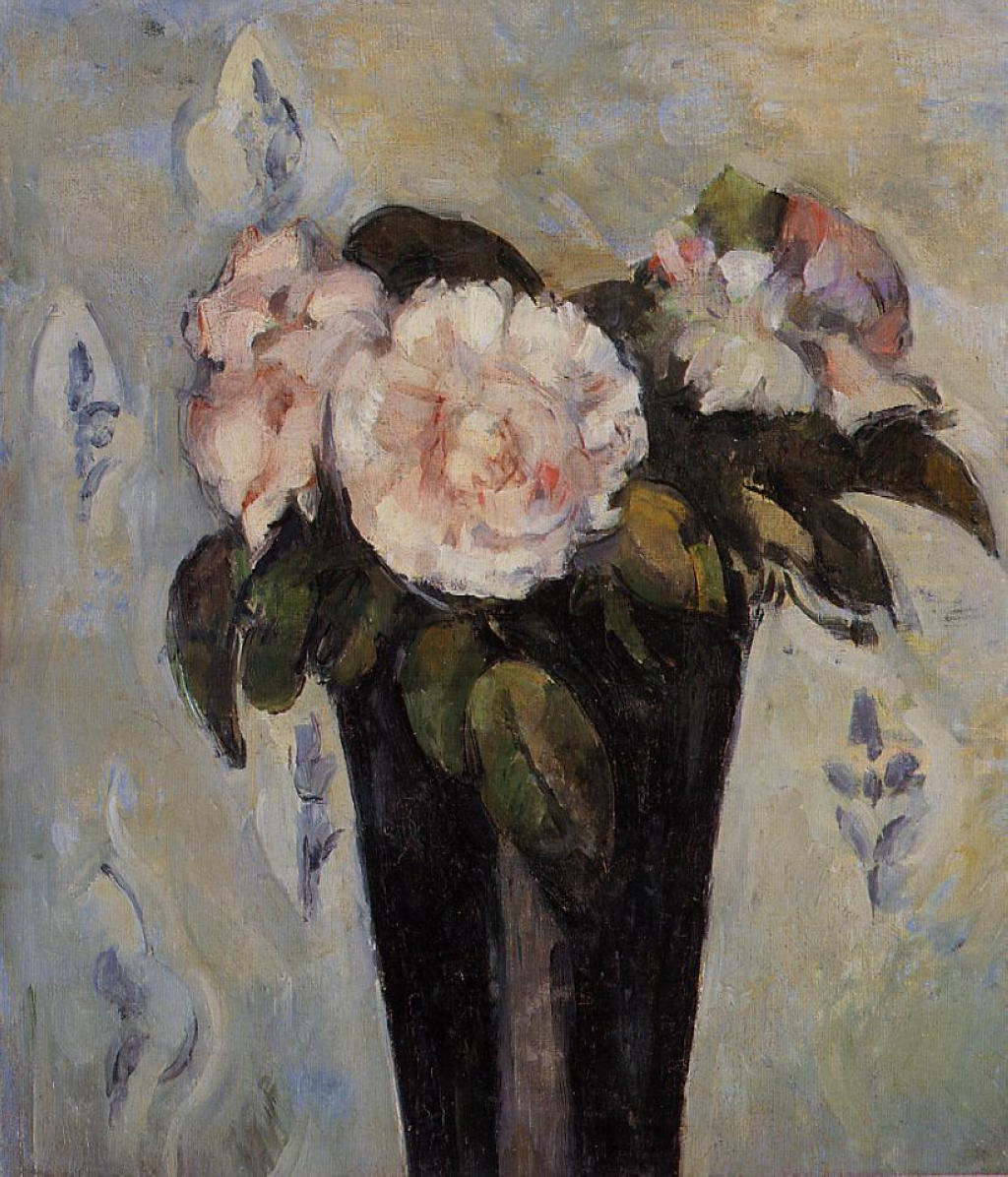 Поль Сезанн - Темно-голубая ваза 1880