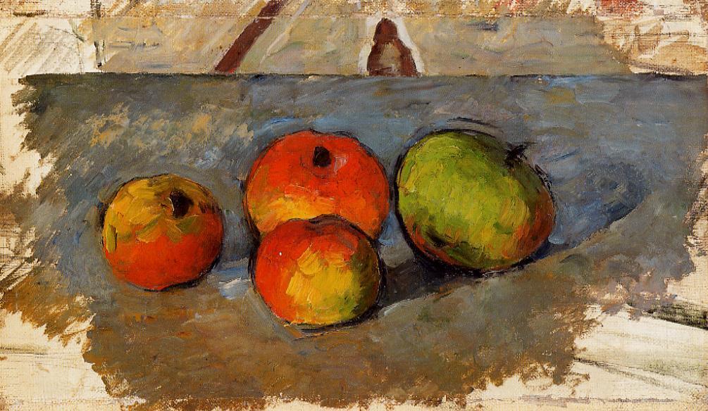 Поль Сезанн - Четыре яблока 1881