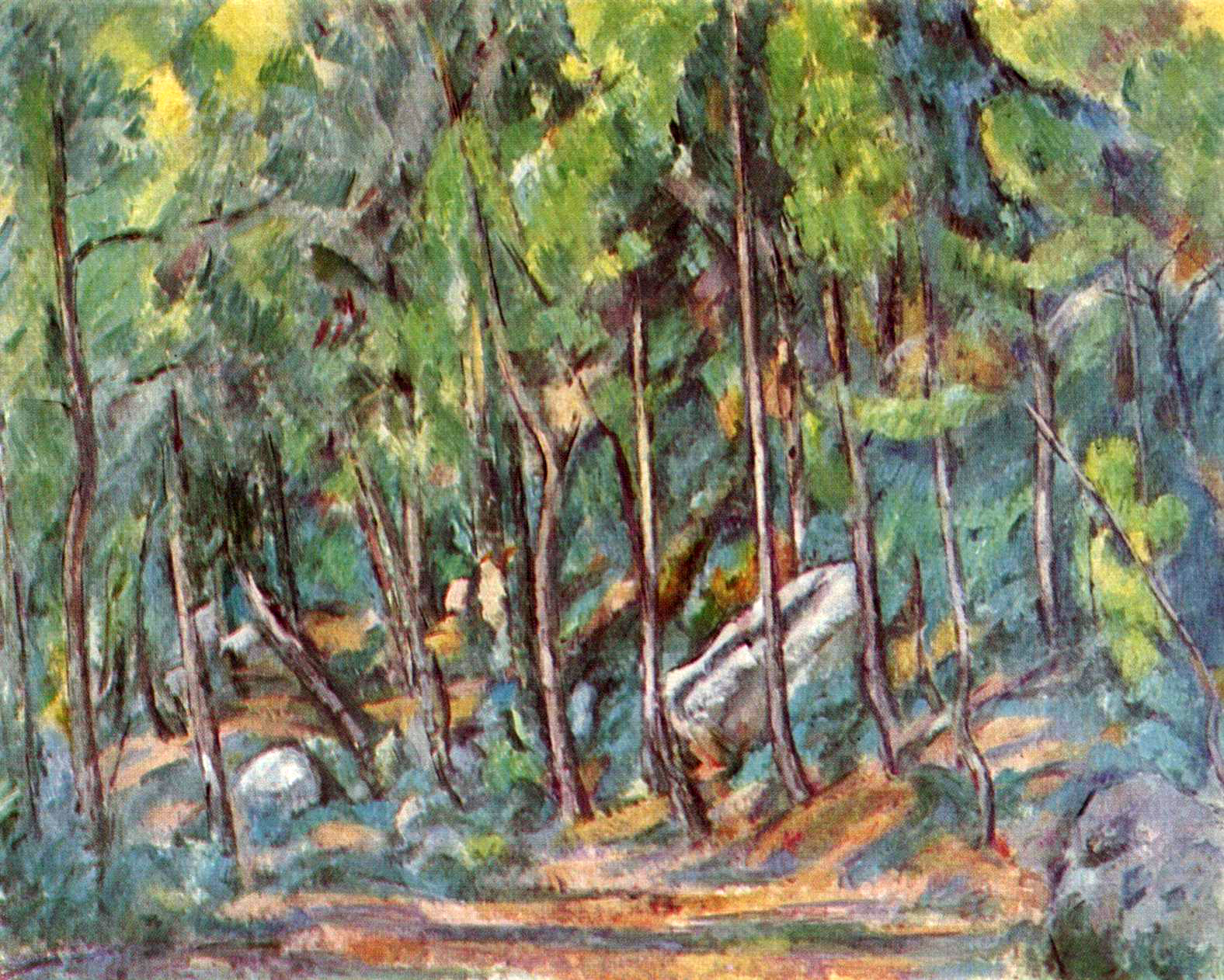 Поль Сезанн - В лесу Фонтенбло 1882