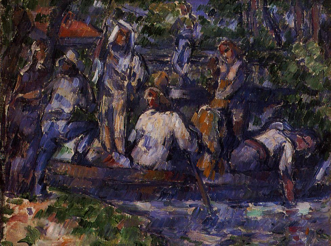 Поль Сезанн - В лодке 1882