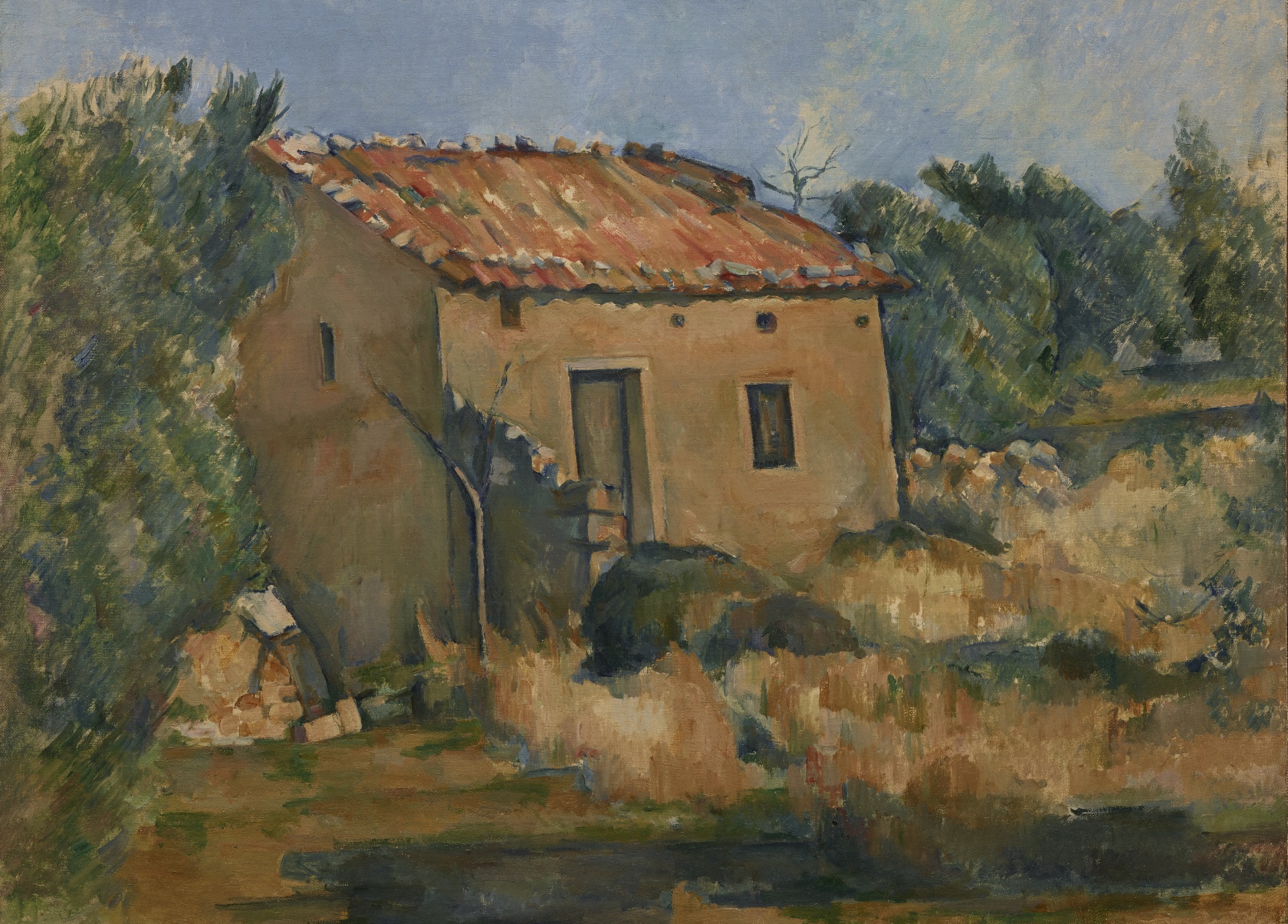 Поль Сезанн - Заброшенный дом недалеко от Экс-ан-Прованса 1885-1887