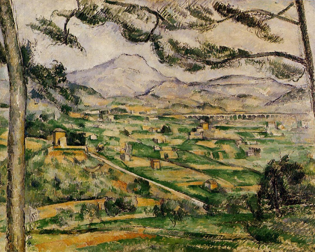 Поль Сезанн - Гора Сент-Виктуар с большой сосной 1887