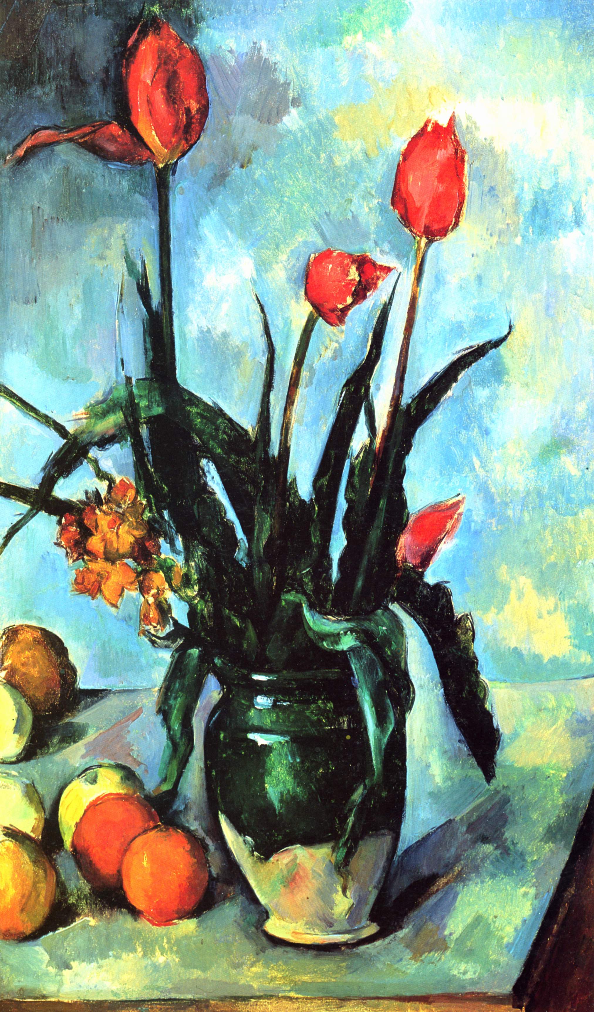 Поль Сезанн - Тюльпаны в вазе 1892