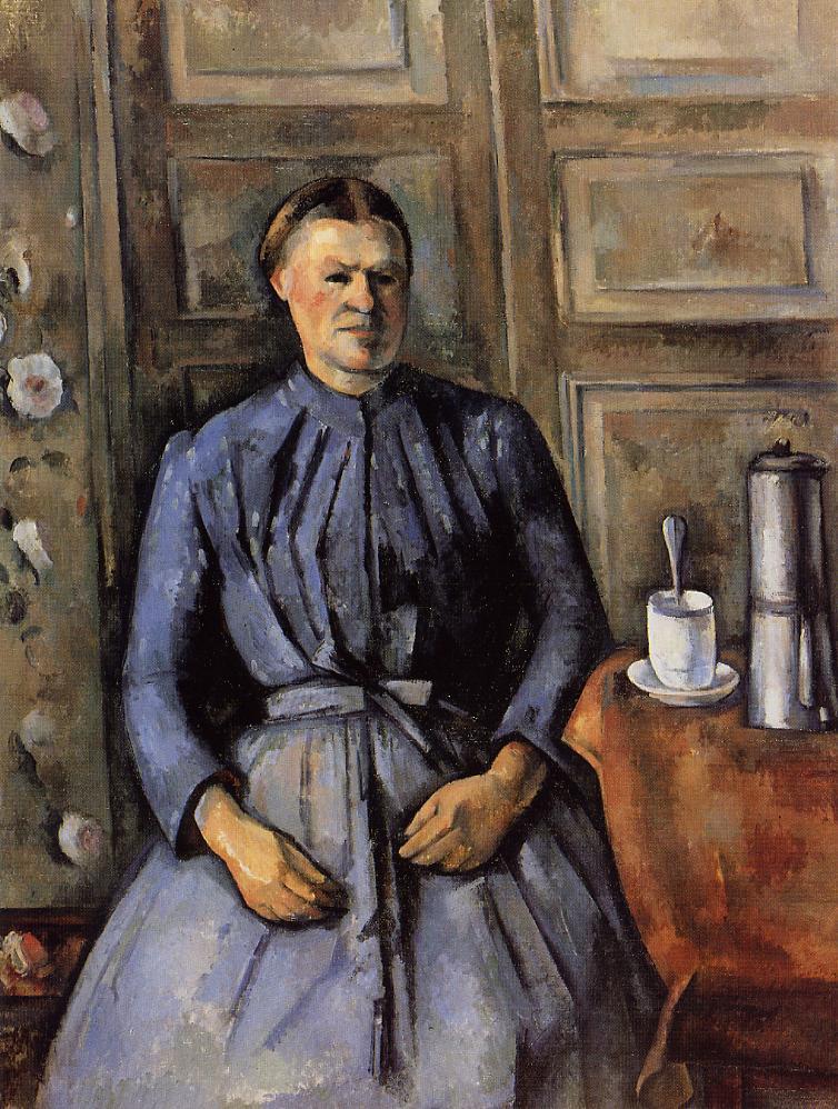 Поль Сезанн - Женщина с кофейником 1895