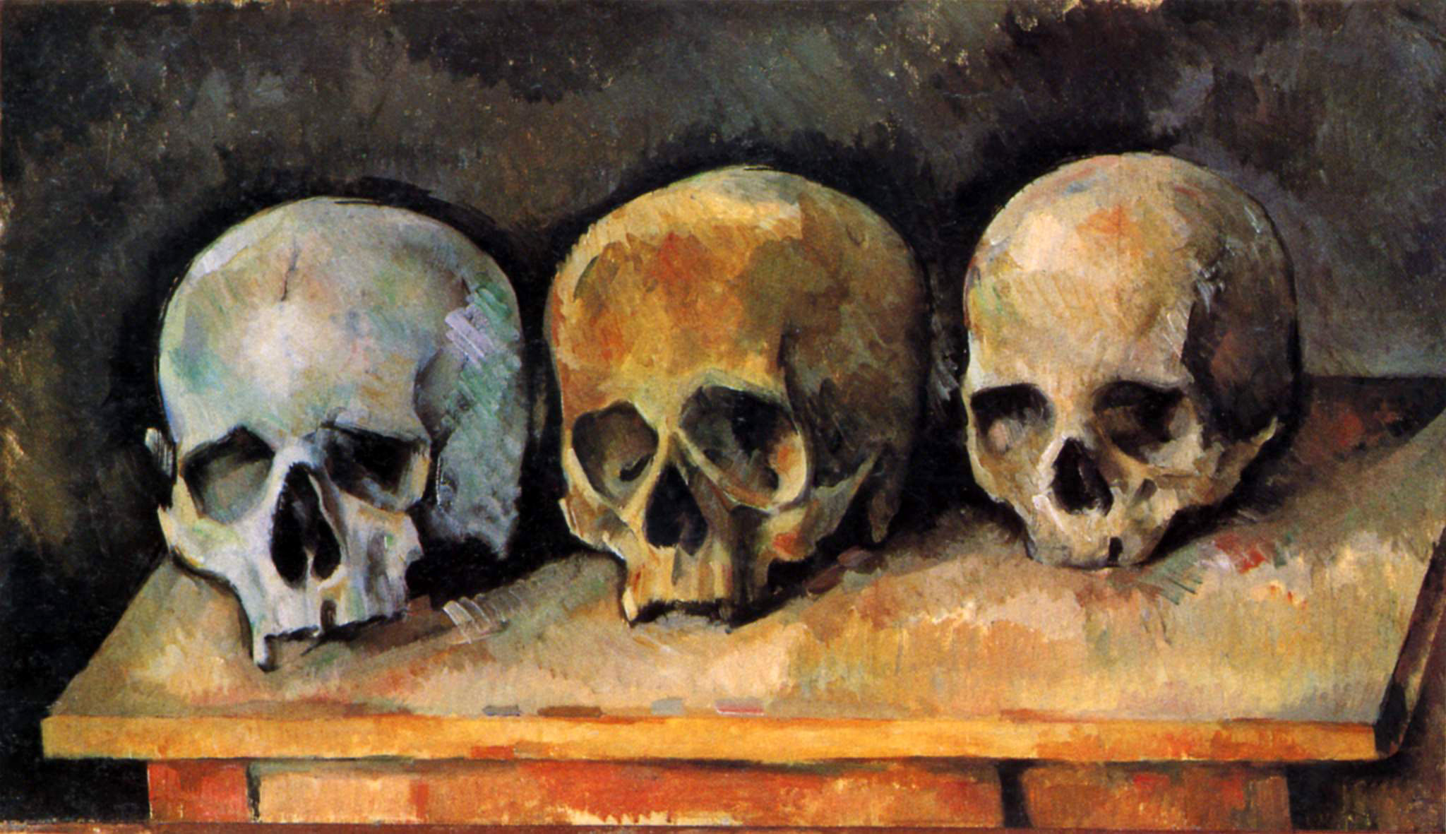 Поль Сезанн - Три черепа 1900