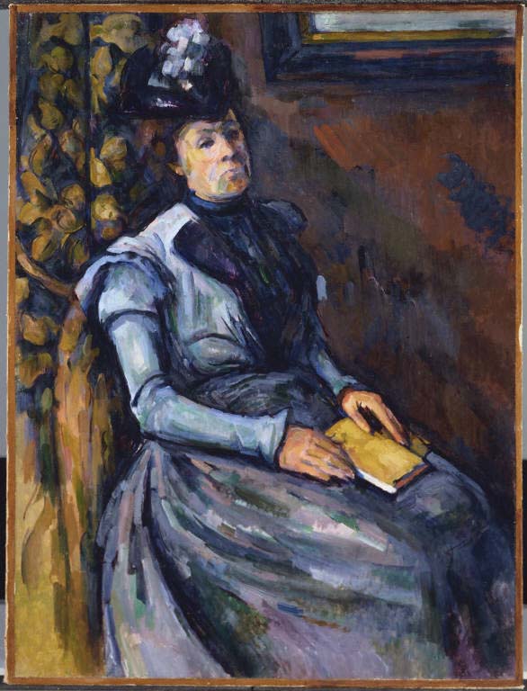 Поль Сезанн - Сидящая женщина в синем 1902-1906