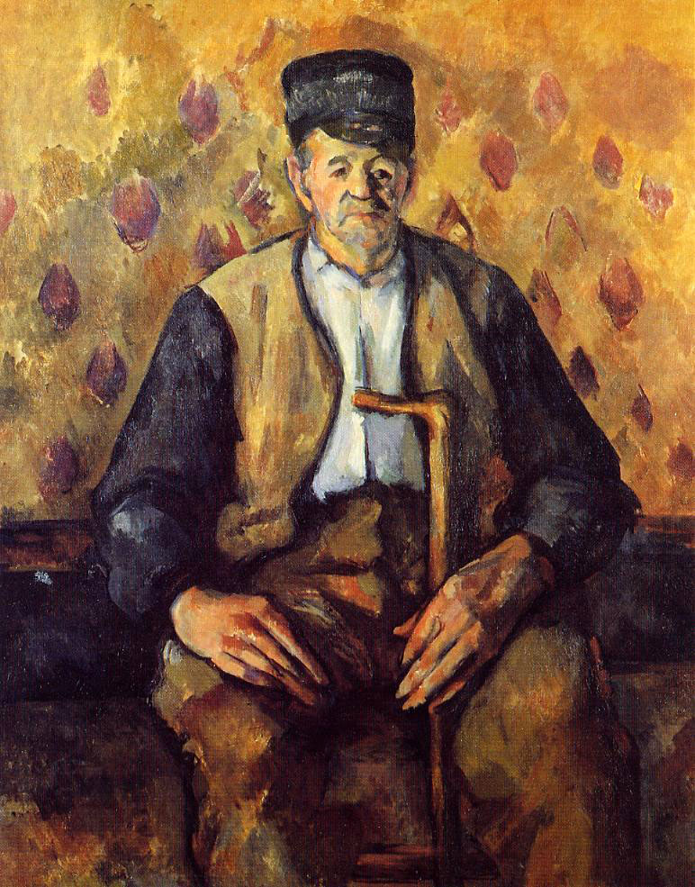 Поль Сезанн - Сидящий крестьянин 1904
