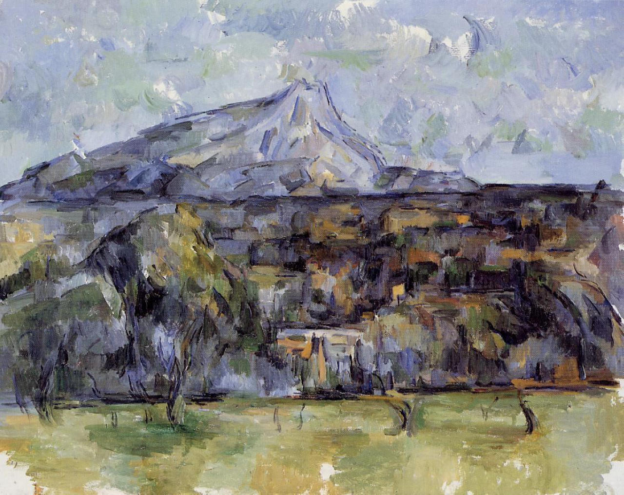 Поль Сезанн - Гора Сент-Виктуар вид с Лёв 1906