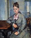 Madame Cezanne leaning on a table 1873