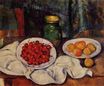 Still Life with a plate of cherries 1887