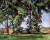 Поль Сезанн - Высокие деревья в Жа-де-Буффане 1887